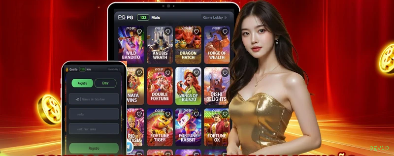 Conta pgvip sincronizada site e app